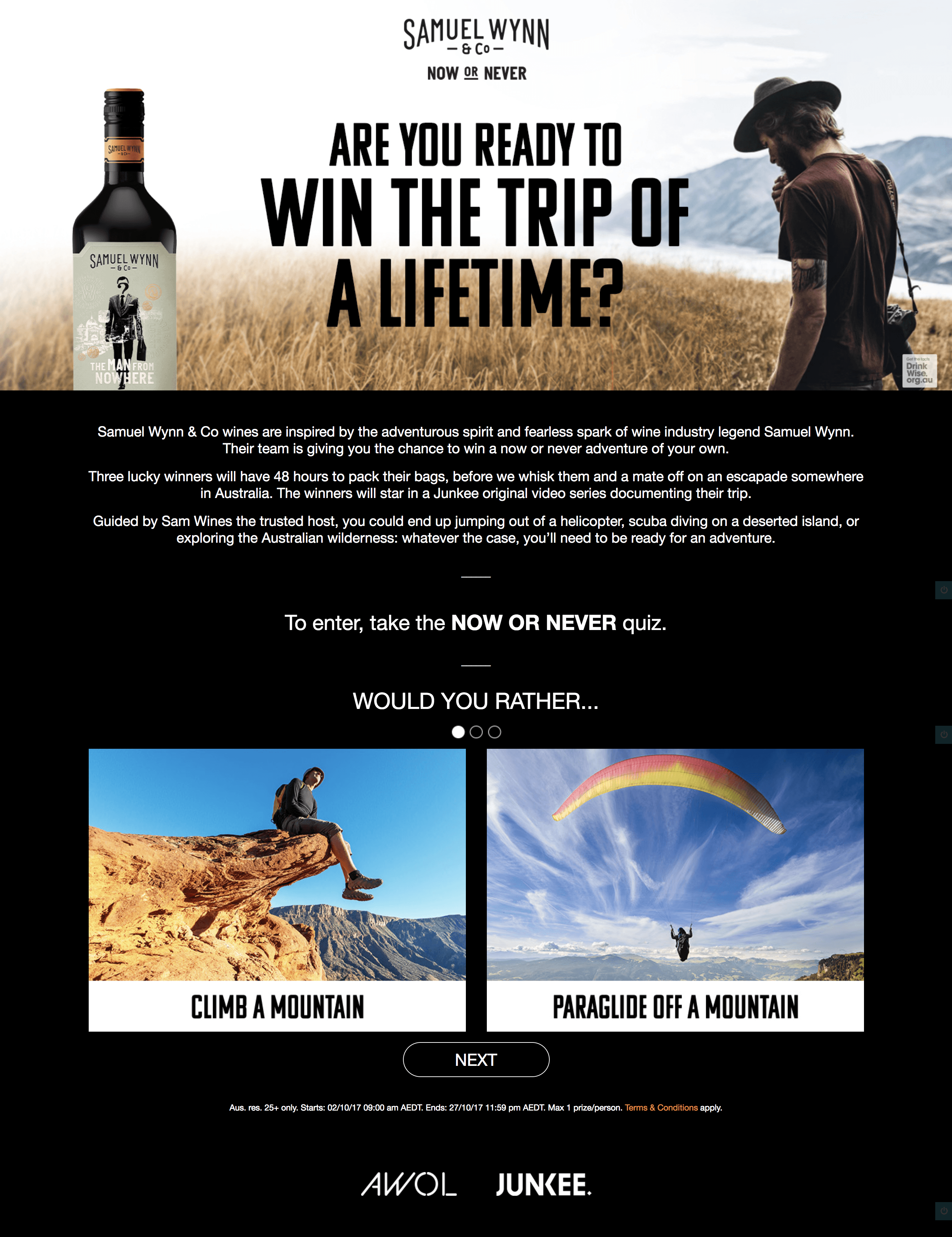 Competition microsites