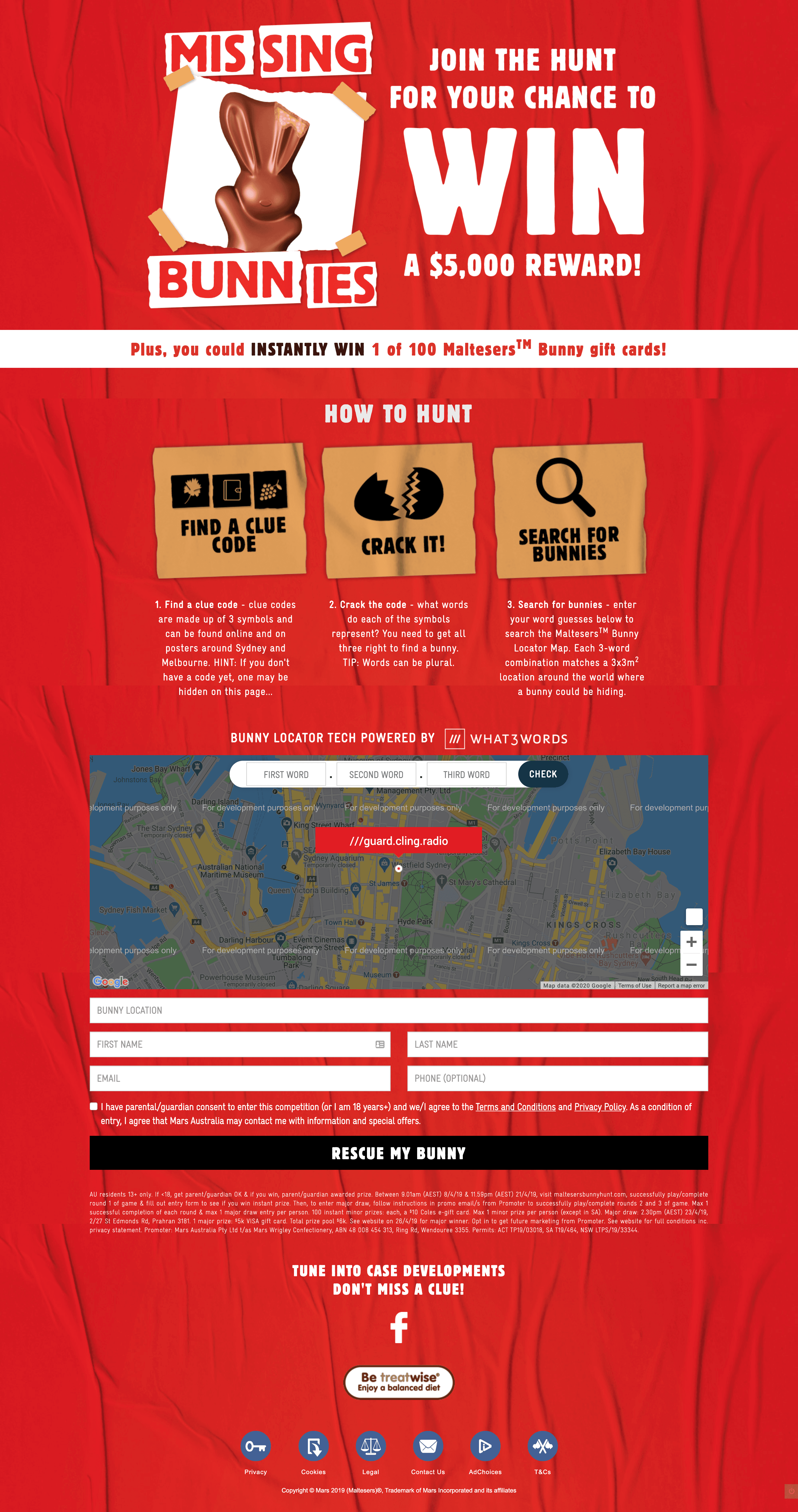 Competition microsites