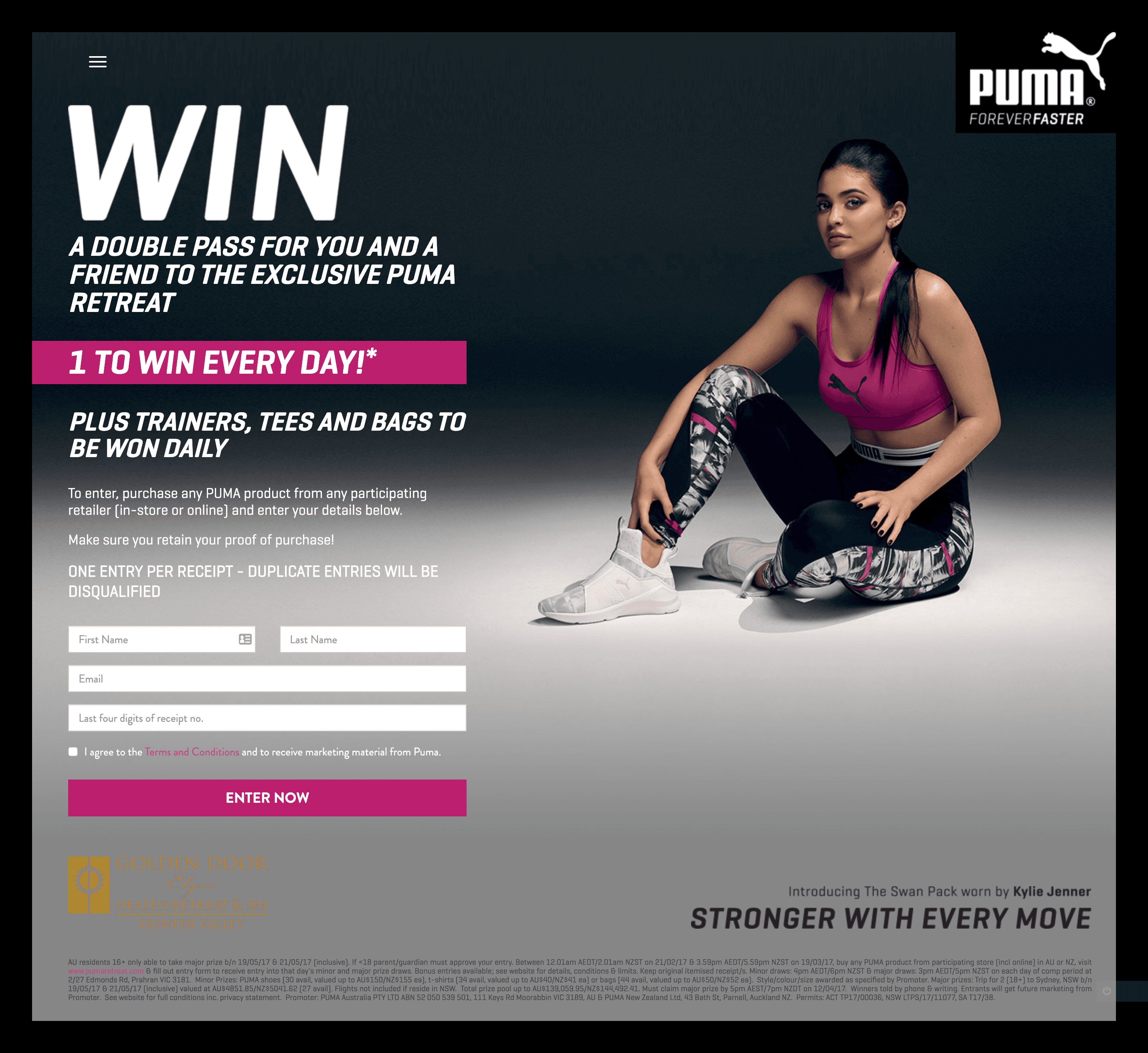 Competition microsites